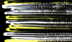 Abstract acrylic painting titled 'Composition No 269', 27x44 inches, by artist Sumit Mehndiratta on Canvas