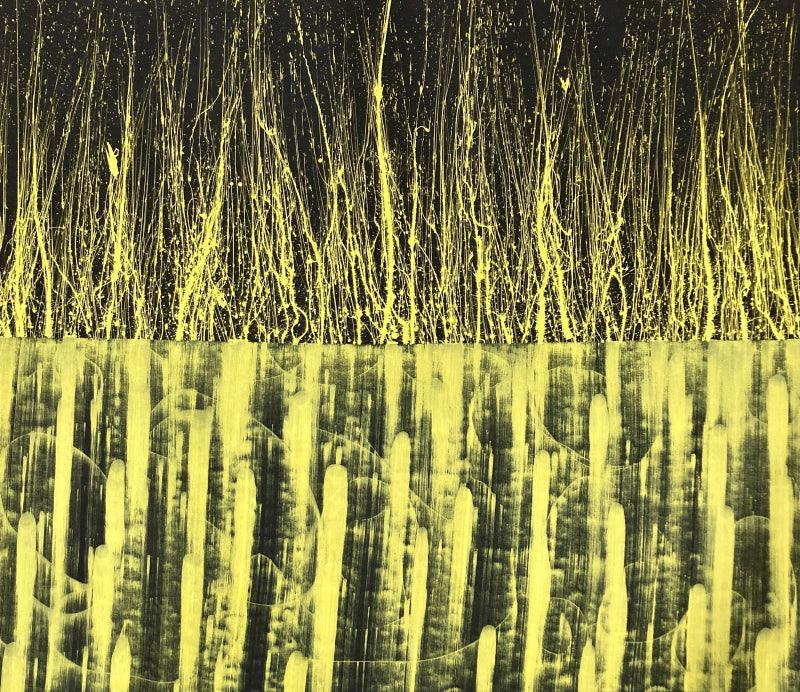 Abstract acrylic painting titled 'Composition No 279', 45x57 inches, by artist Sumit Mehndiratta on Canvas