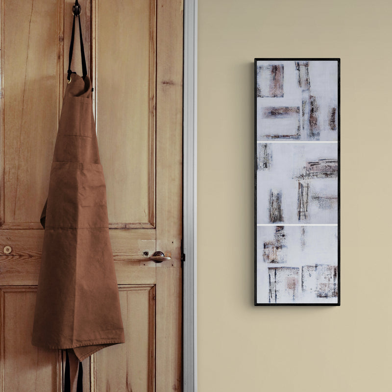 In-situ view of Goutam Mukherjee's 'Conceptual Dreams (Memory Traces)' painting in a room