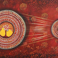 contemporary acrylic painting titled 'Connection series 1', 36x24 inches, by artist NITU CHHAJER on canvas