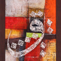 Calligraphy mixed media titled 'Construction Of Hurf Wow', 20x16 inches, by artist Salva Rasool on Canvas
