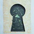 contemporary printmaking titled 'Contruction Into Keyhole', 12x10 inches, by artist Madhurima Majumder on Paper