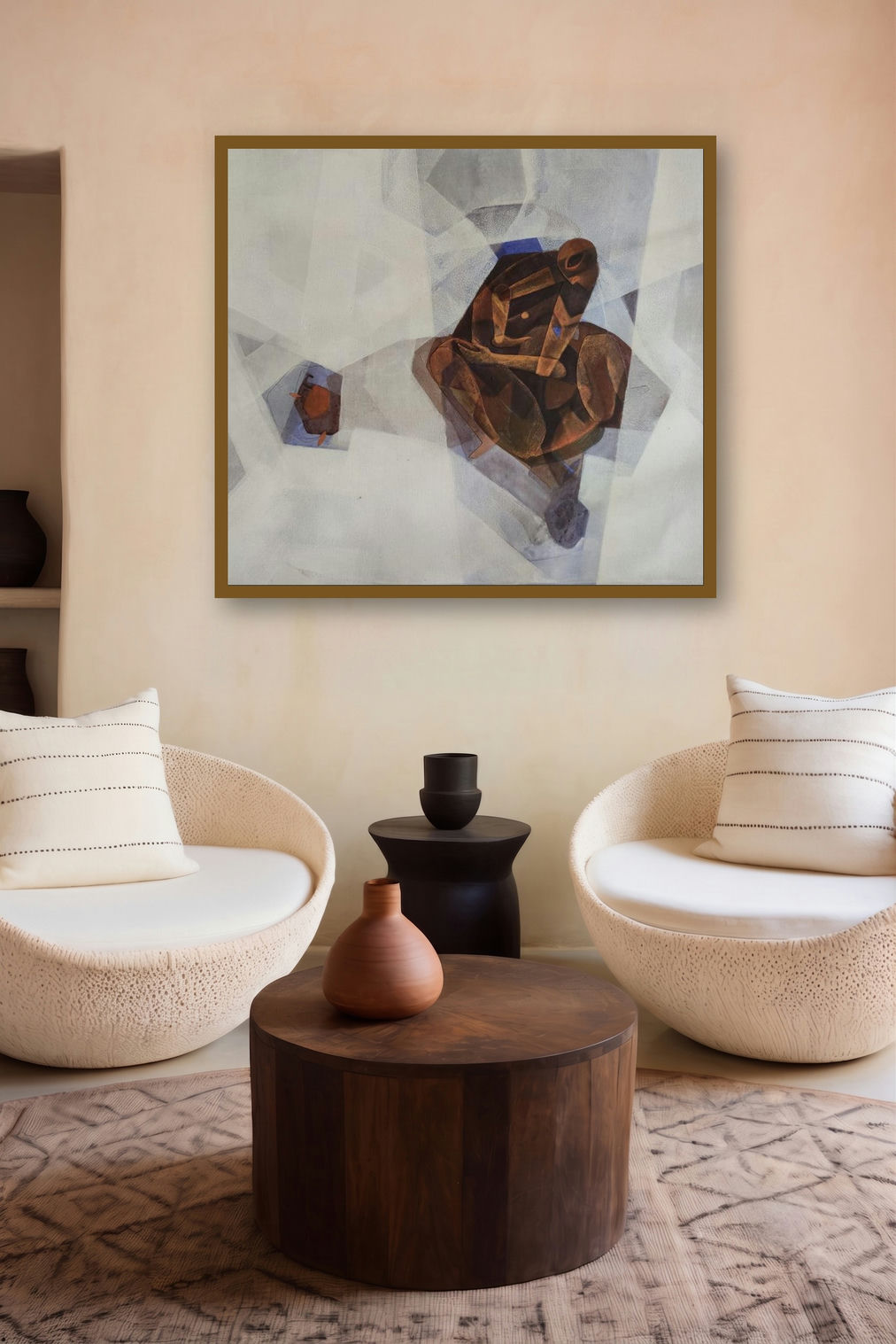 Cosmic Play (Hidden Depths) by artist Pratik Risbud displayed in a Contemporary Exhibition gallery