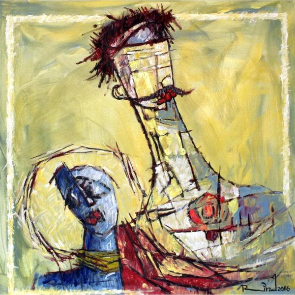 Couple Painting by A S Rind | ArtZolo.com