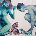 Couple Cat And Frog' nude acrylic painting by artist Sonaly Gandhi, 36x48 inch, on canvas