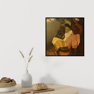 In-situ view of Siddharth Shingade's 'Couple Under The Tree Ii' painting in a room