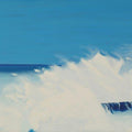 Seascape oil painting titled 'Crash', 20x24 inches, by artist SIMON MASON on Canvas