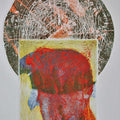 Abstract printmaking titled 'Creator 3', 11x8 inches, by artist Kumara Swamy Pashikanti on Paper