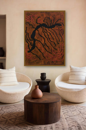 Creepy Abstract by artist Santosh More displayed in a Contemporary gallery