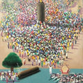contemporary acrylic painting titled 'Critical Situation In The World', 24x18 inches, by artist Amol Satre on Canvas