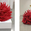 Abstract sculpture titled 'Crowd', 36x36x36 inches, by artist Tanzeem Baredia on Mixedmedia