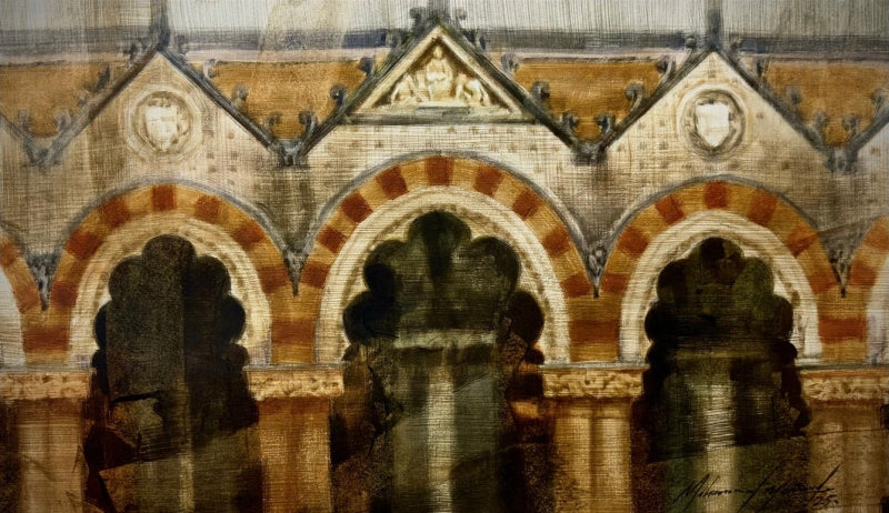 Csmt 3' cityscape watercolor painting by artist Mohammad Yusuf, 9x14 inch, on paper