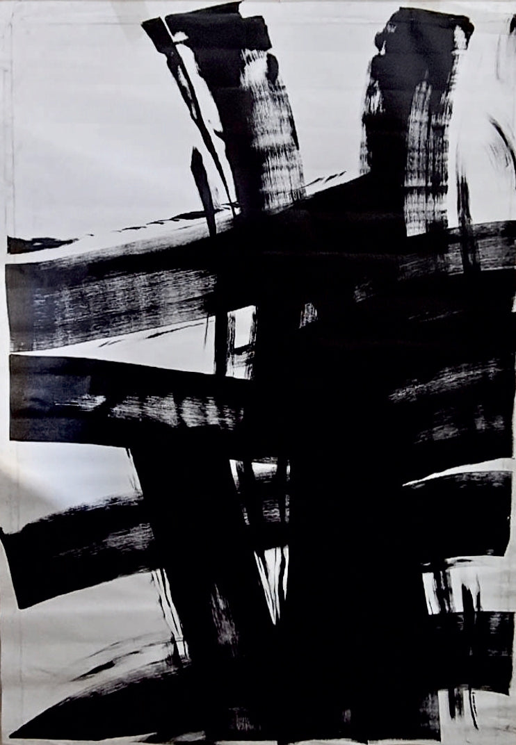 The Culmination' abstract acrylic painting by artist Anand Kamdar, 60x48 inch, on canvas