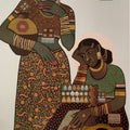 Culture Series 20' figurative acrylic painting by artist Rahul Pawar, 60x36 inch, on canvas