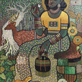 Culture Series 22' figurative acrylic painting by artist Rahul Pawar, 48x36 inch, on canvas
