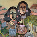 Culture Series 7' figurative acrylic painting by artist Rahul Pawar, 20x20 inch, on canvas