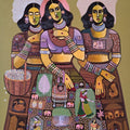 Culture Series' figurative acrylic painting by artist Rahul Pawar, 72x48 inch, on canvas