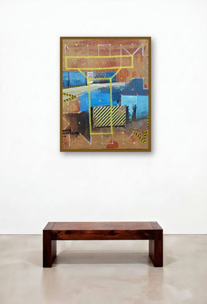Culture Under Construction by artist Onkar Kshirsagar displayed in a Classic Dining Room