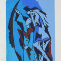 Figurative serigraphs painting titled 'Dada Abdul', 40x30 inches, by artist M. F. Husain on Paper