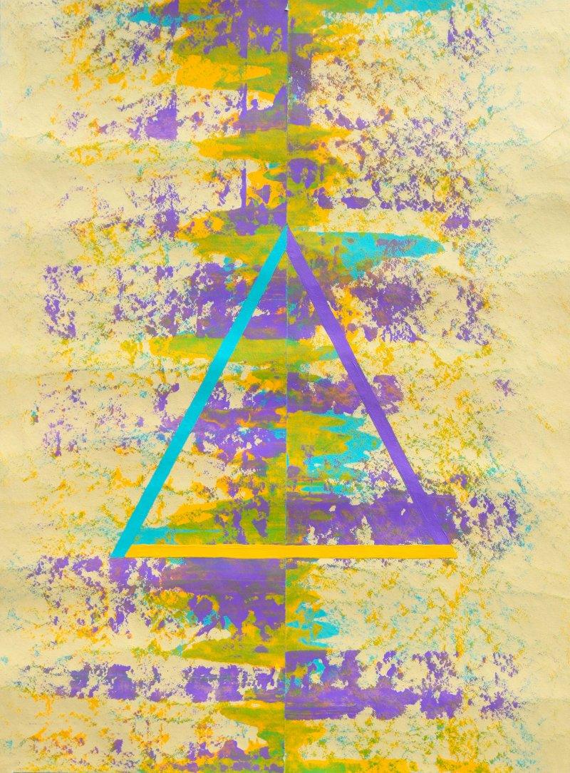 Abstract acrylic painting titled 'Dalax ', 31x23 inches, by artist Sumit Mehndiratta on Handmade Paper