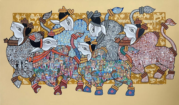 Dancing Nandi by Vivek Kumavat