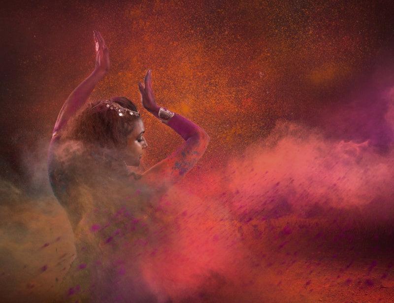 Figurative photography titled 'Dancing women 9', 11x15 inches, by artist Harrashad  Kaamble on