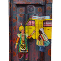 Dashavatar 1' religious acrylic painting by artist Harshada Kolapkar, 16x9 inch, on terracotta roof