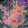 'Daylilies' nature acrylic painting by artist Vishwajyoti Mohrhoff, 30x24 inch, on canvas