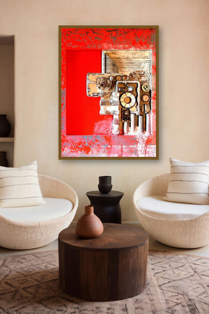 Decorative Assemblages Ii by artist Vivek Rao displayed in a Museum Style gallery