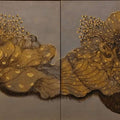 Deep Connection (Diptych)' nature mixed-media painting by artist Yogesh Powale, 24x48 inch, on canvas
