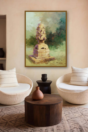 Deepmal (Guardian of the Past) by artist Mohan Charya displayed in a Contemporary gallery
