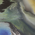 Depth' contemporary acrylic painting by artist Vinoda Revansiddaiah, 48x24 inch, on canvas