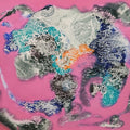 Desire 5' contemporary mixed-media painting by artist Sanjeeda Khanam, 36x48 inch, on canvas