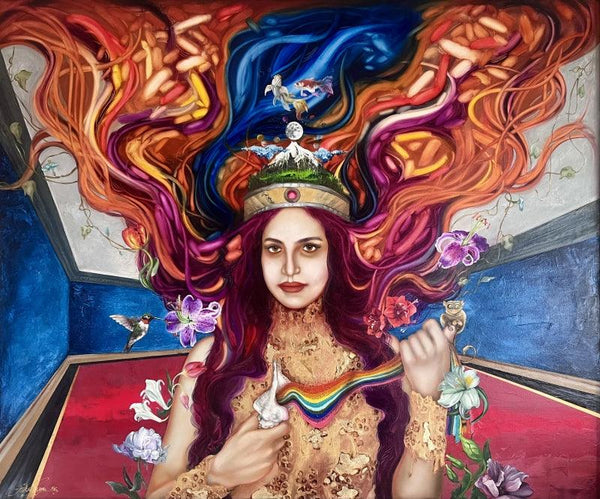 Devi painting by Ankur Rana
