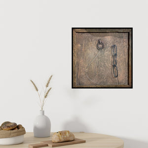 In-situ view of Gopal Pardeshi's 'Door Kadi (Bound by Time)' painting in a room