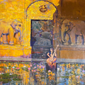 Devotion In Peace' figurative acrylic painting by artist Sayajirao Nangare, 36x48 inch, on canvas