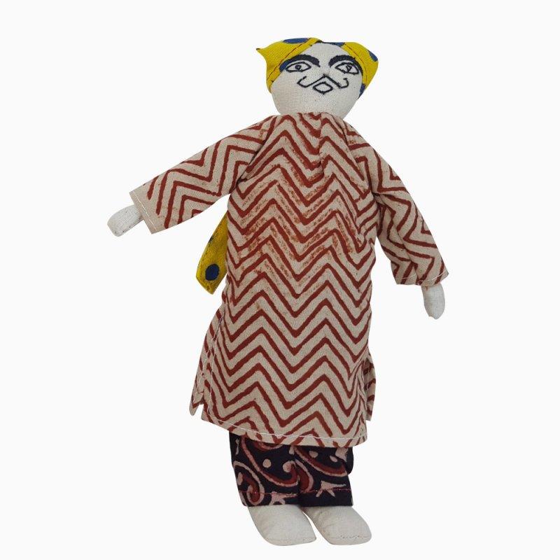 Lifestyle craft titled 'Dhingli Man (L)', 8x3 inches, by artist De Kulture Works on Cloth