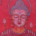 The Dhyana' religious acrylic painting by artist Prasenjit Nath, 17x12 inch, on canvas