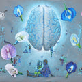 Dil Or Dimag' contemporary acrylic painting by artist Rawindra Das, 36x48 inch, on canvas
