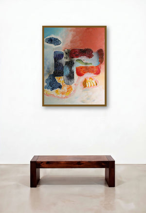 Distant Eco One (Interlocking Forms) by artist Ranga Naidu displayed in a Luxury Lounge