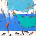 'Divine Energy With Nature 1' abstract acrylic painting by artist Vikrant Bothare, 24x24 inch, on canvas