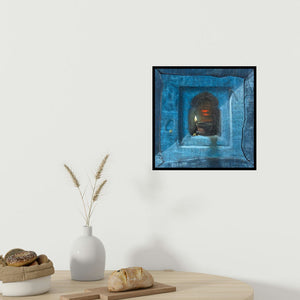 In-situ view of Gopal Pardeshi's 'Diya' painting in a room