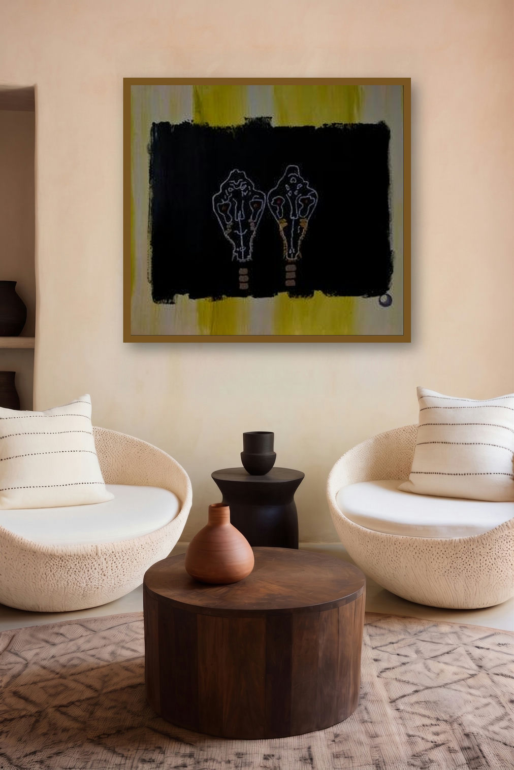 Dog And Wolf by artist Marco Antonio Abbagnara displayed in a Designer gallery