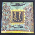 Folk Art tribal painting titled 'Dokra Art 11', 10x10 inches, by artist Pradeep Swain on Canvas