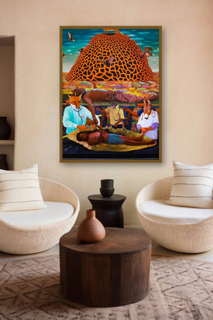 Domination by artist Anoop Mv displayed in a Indian Art gallery