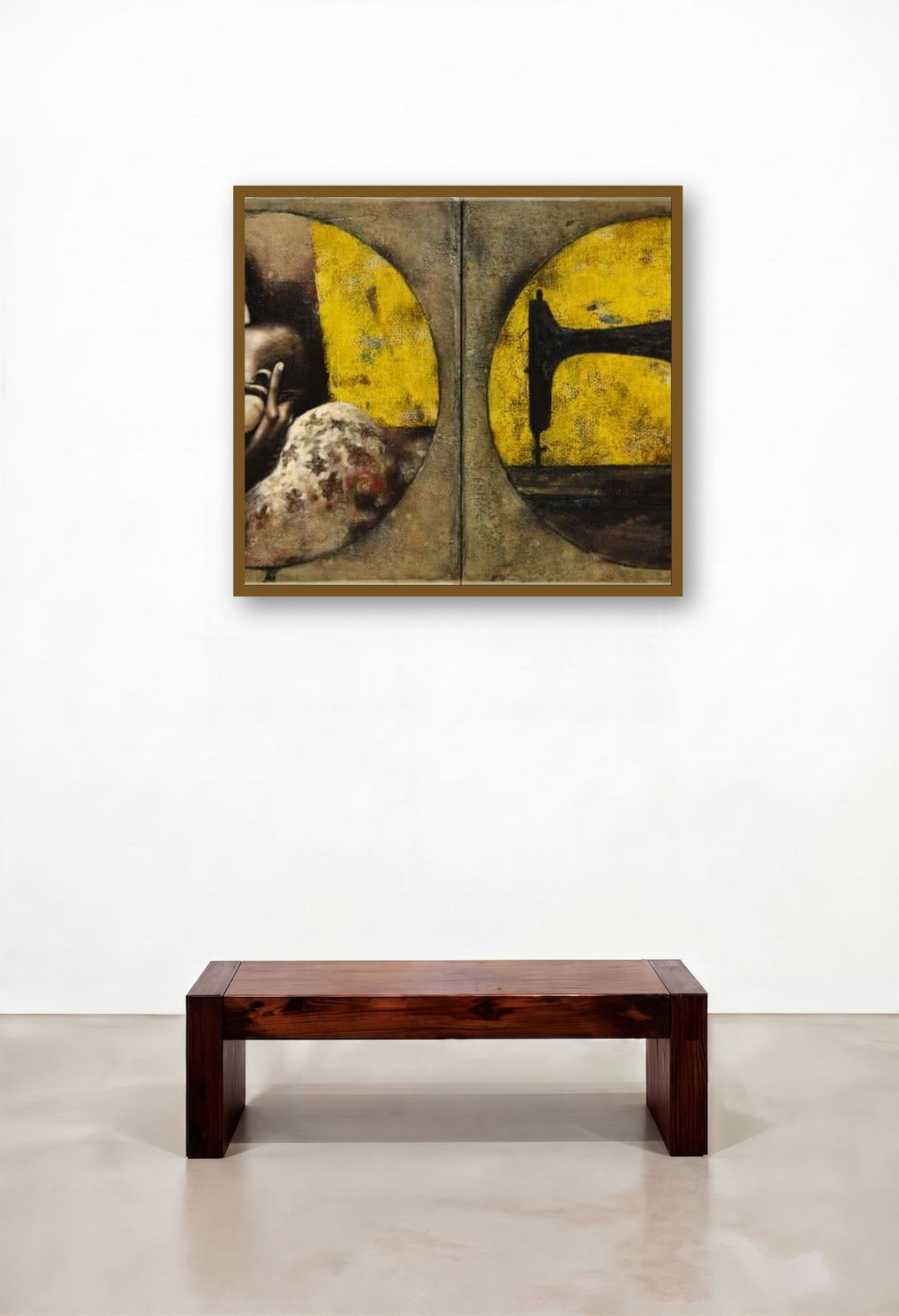 Dor by artist Sanjib Gogoi displayed in a Eclectic Penthouse
