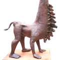 contemporary sculpture titled 'Doshabotar', 30x30x20 inches, by artist Rakesh Sadhak on Bronze