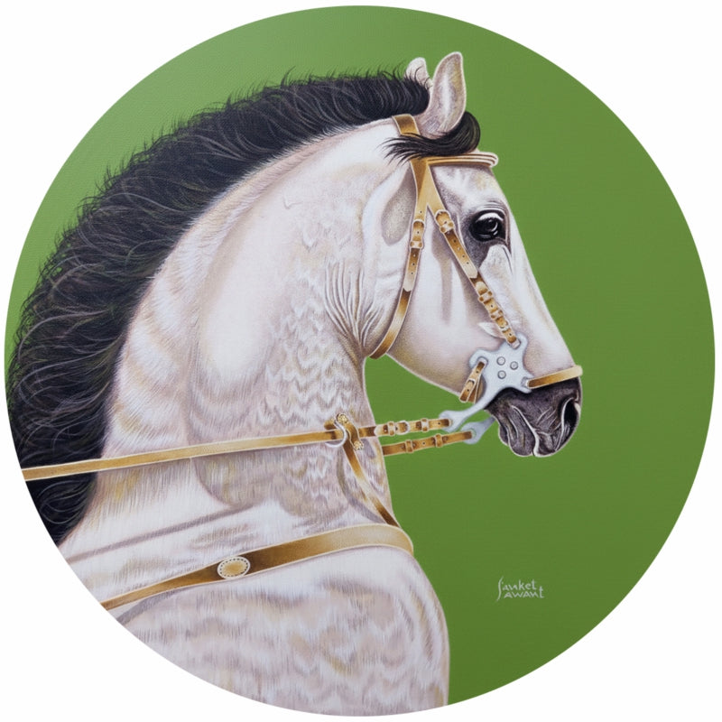 Dream' animals acrylic painting by artist Sanket A Sawant, 30x30 inch, on canvas