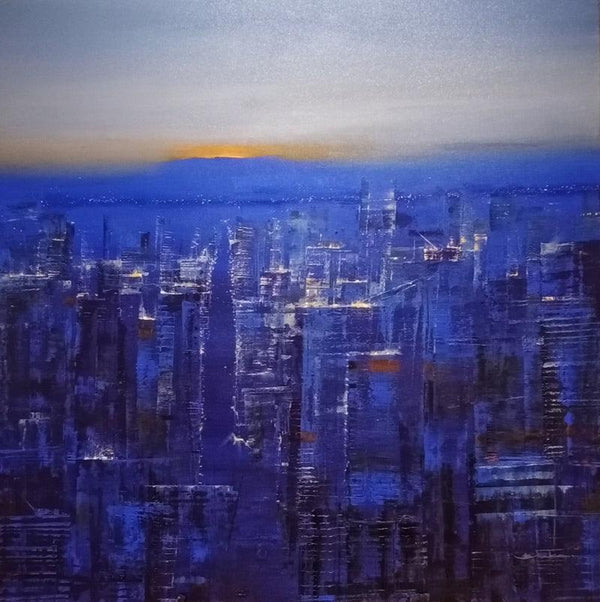 Dream City Painting by Bhaskar Mandolu | ArtZolo.com