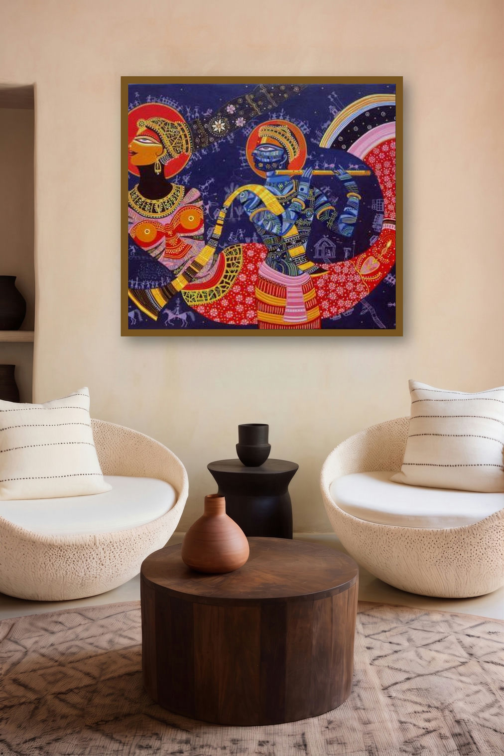 Dream Girl 5 by artist Bhaskar Lahiri displayed in a Curated gallery